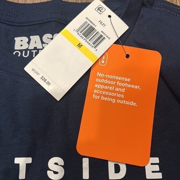 NWT mens long sleeve tee shirt size medium. 100% cotton - Picture 4 of 5